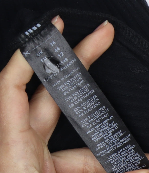 ASOS DESIGN Black Women’s Dress - Size 16 Knit