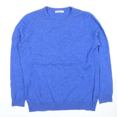 Woolovers Women's Blue Pullover Jumper M