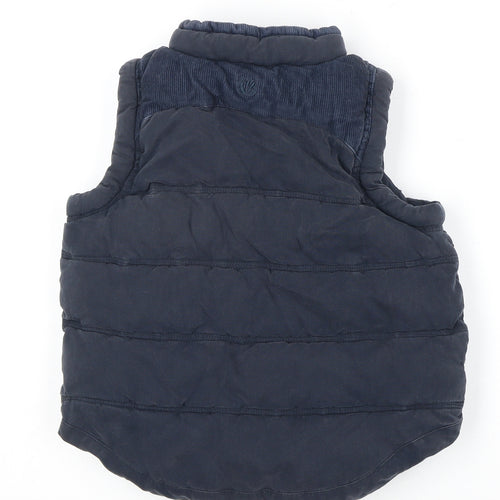 Boys Fat Face Blue Puffer Jacket - 6-7 Years, Lined, Casual Outerwear