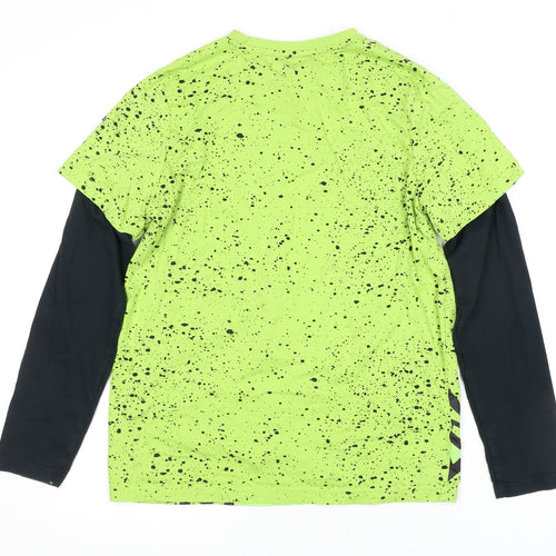 Universal Studios Boys Green Minion Long Sleeve T-Shirt 13-14