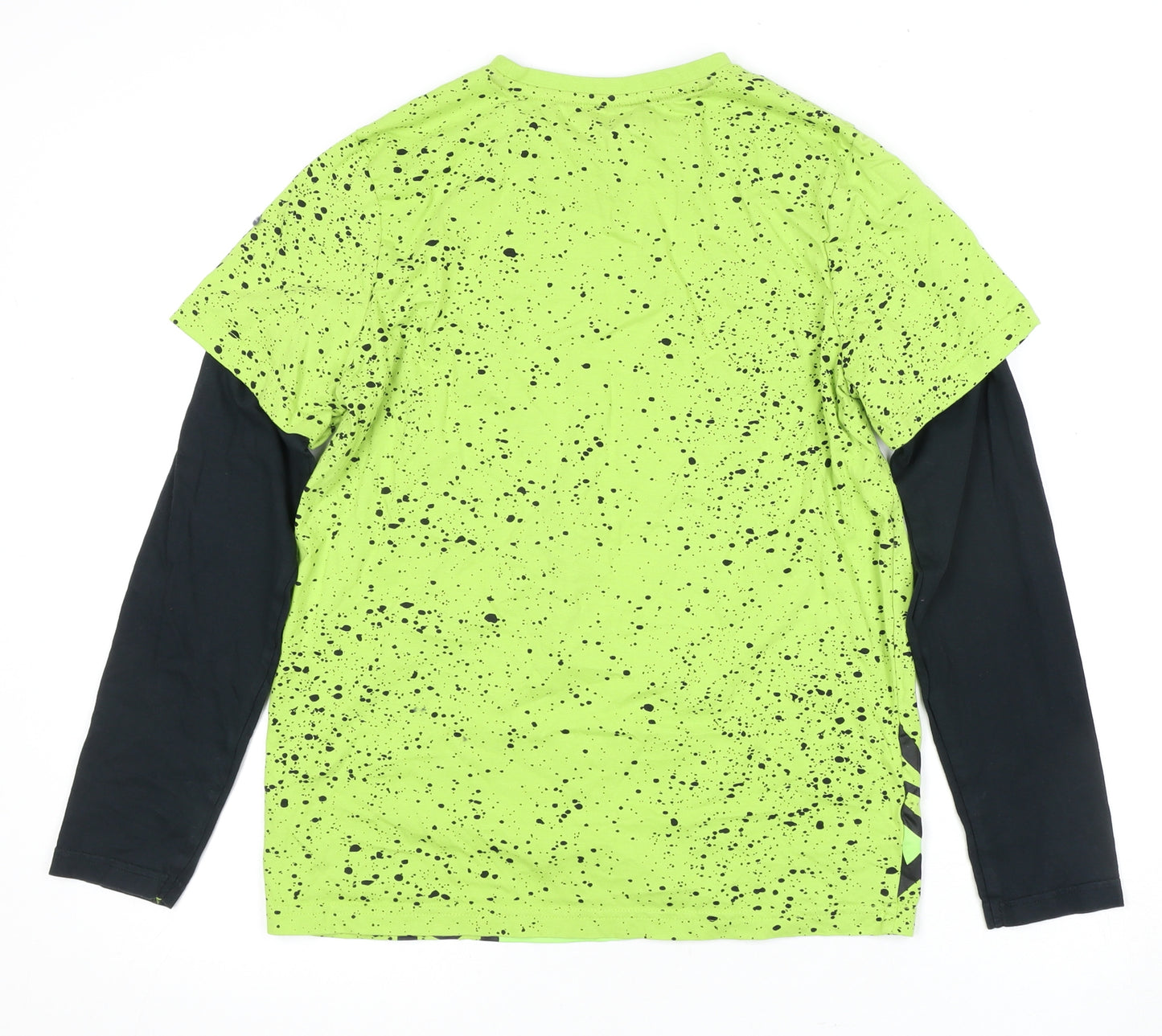 Universal Studios Boys Green Minion Long Sleeve T-Shirt 13-14