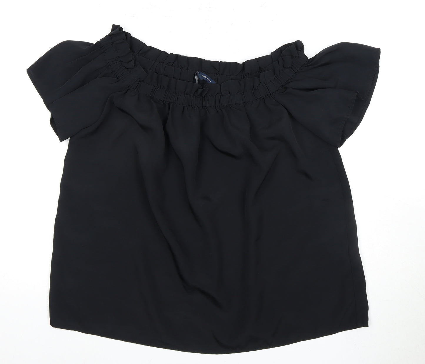 French Connection Women's Black Off Shoulder Top Size 12