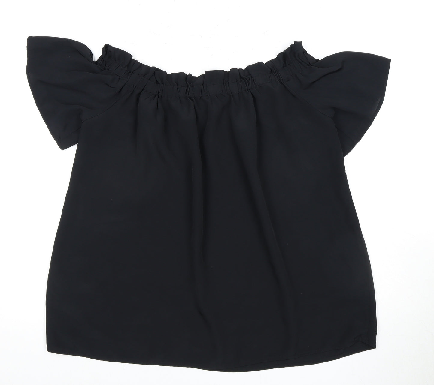 French Connection Women's Black Off Shoulder Top Size 12