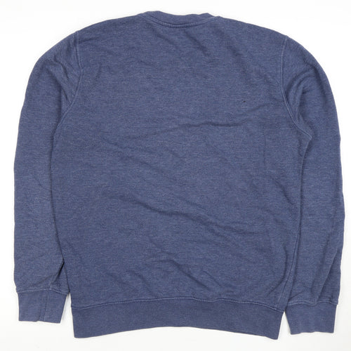 Champion Men's Blue Logo Sweatshirt - Medium