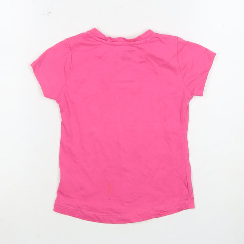 Reebok Girls Pink T-Shirt 4 Years - Casual Sporty Style