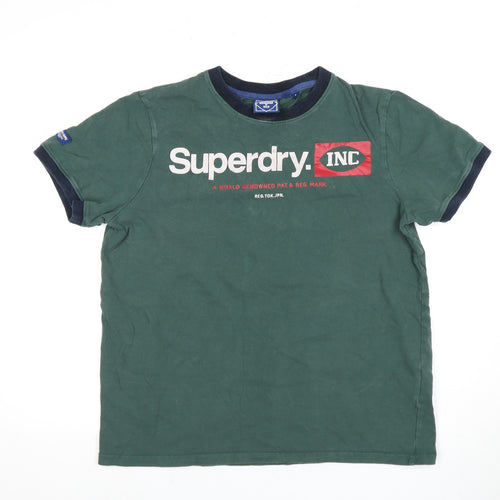 Superdry Men's Green Graphic Print T-Shirt M