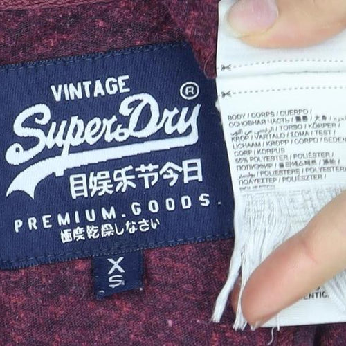 Superdry Red XS Sleeveless T-Shirt with Logo