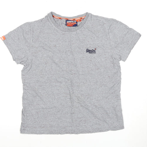 Superdry Men's Grey Crew Neck T-Shirt Size M