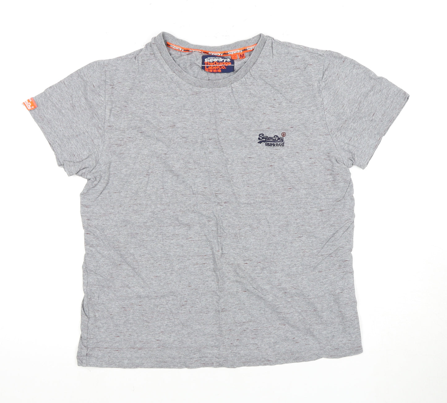 Superdry Men's Grey Crew Neck T-Shirt Size M
