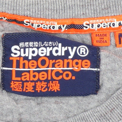 Superdry Men's Grey Crew Neck T-Shirt Size M