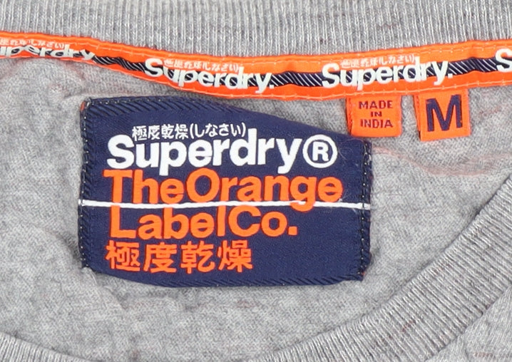 Superdry Men's Grey Crew Neck T-Shirt Size M
