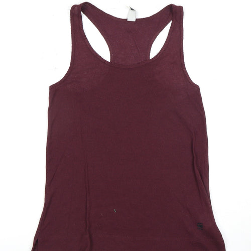 G-Star Women's Red Sleeveless Tank Top, Size S