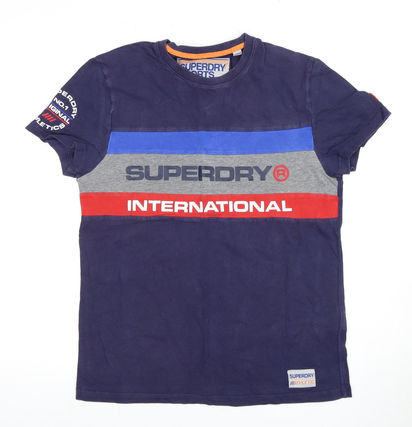 Superdry Men's Blue Graphic Print T-Shirt, Size M