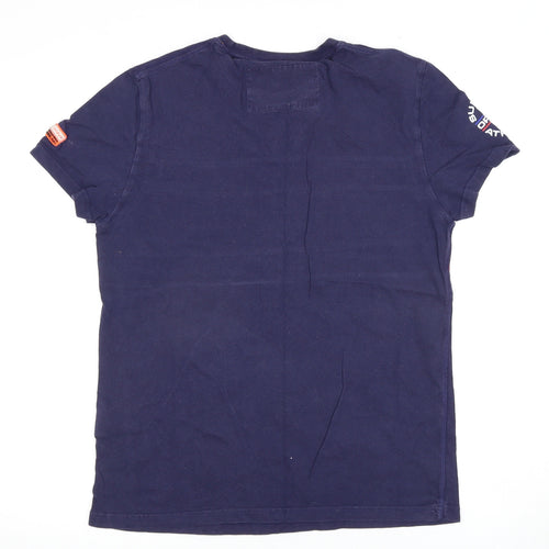 Superdry Men's Blue Graphic Print T-Shirt, Size M