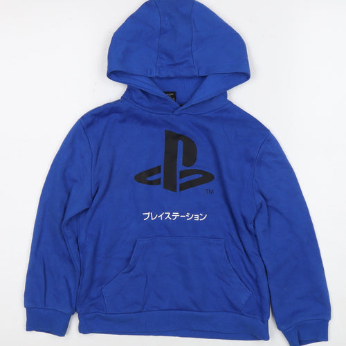 Official PlayStation Blue Boys Pullover Hoodie, Size 5-6 Years