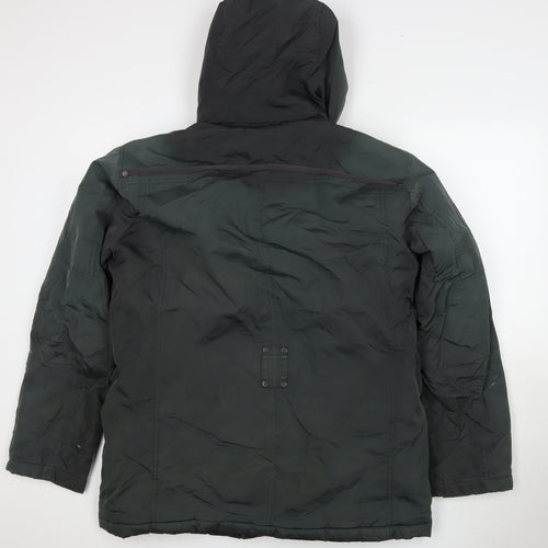 Strellson Men's Green Hooded Winter Jacket Size 48
