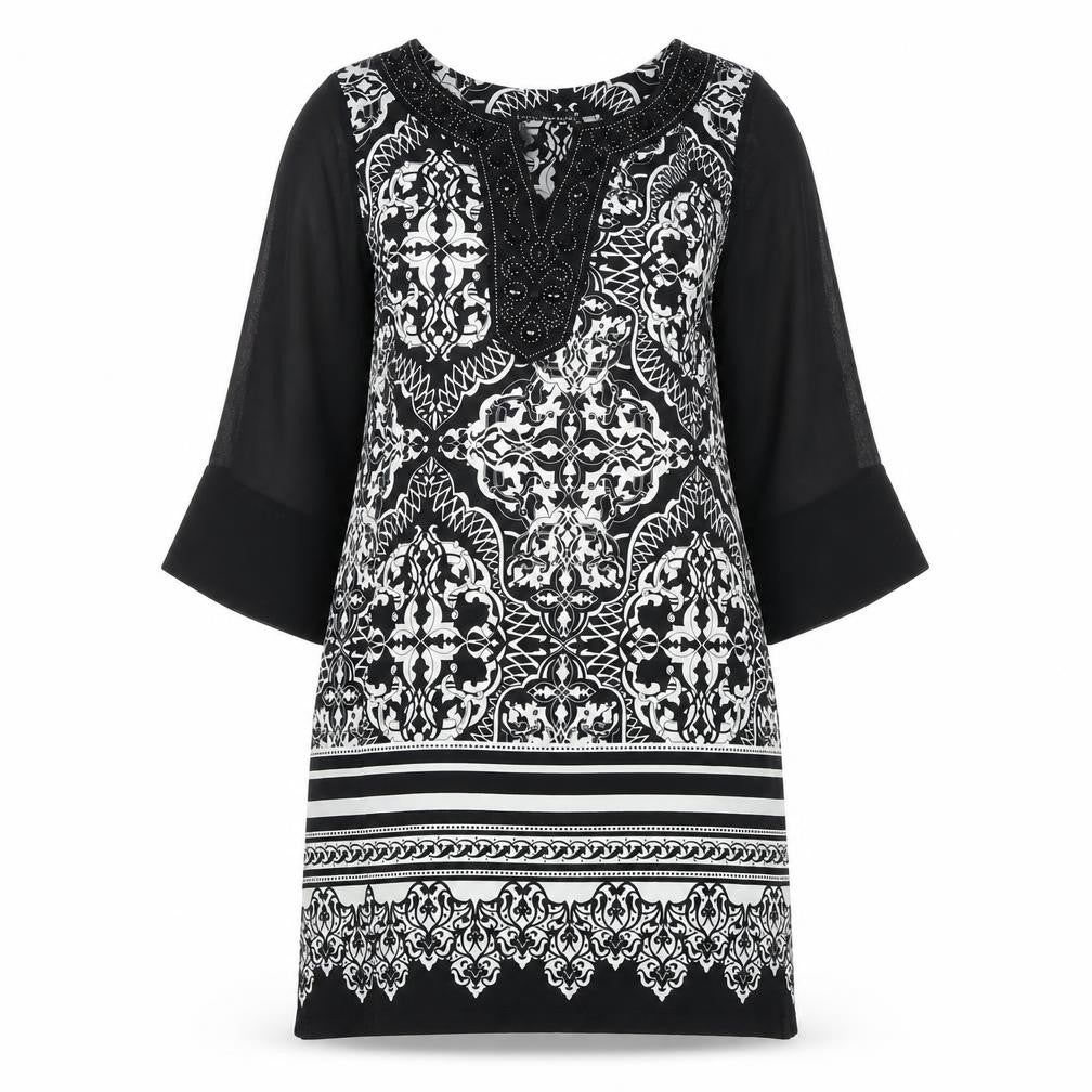 Front view of David Emanuel Women's Black, size 10, Dress