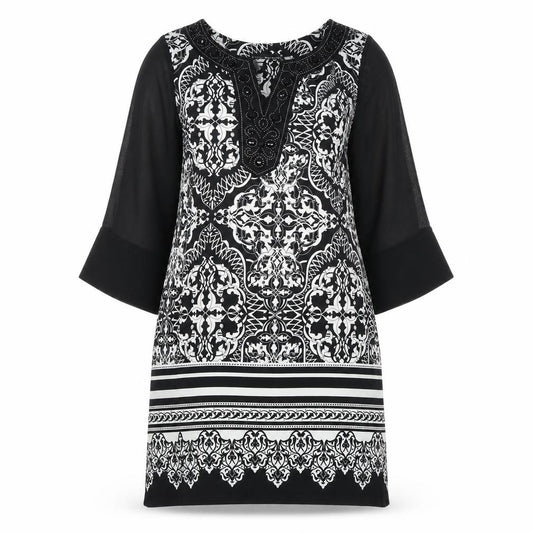 Front view of David Emanuel Women's Black, size 10, Dress