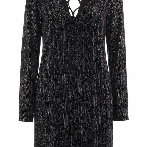 Topshop Women's Black Long Sleeve Party Dress