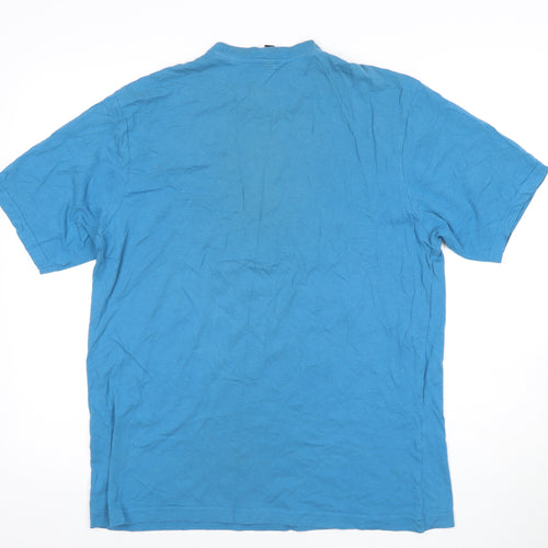 Donnay Men's Blue XL Cotton Crew Neck T-Shirt