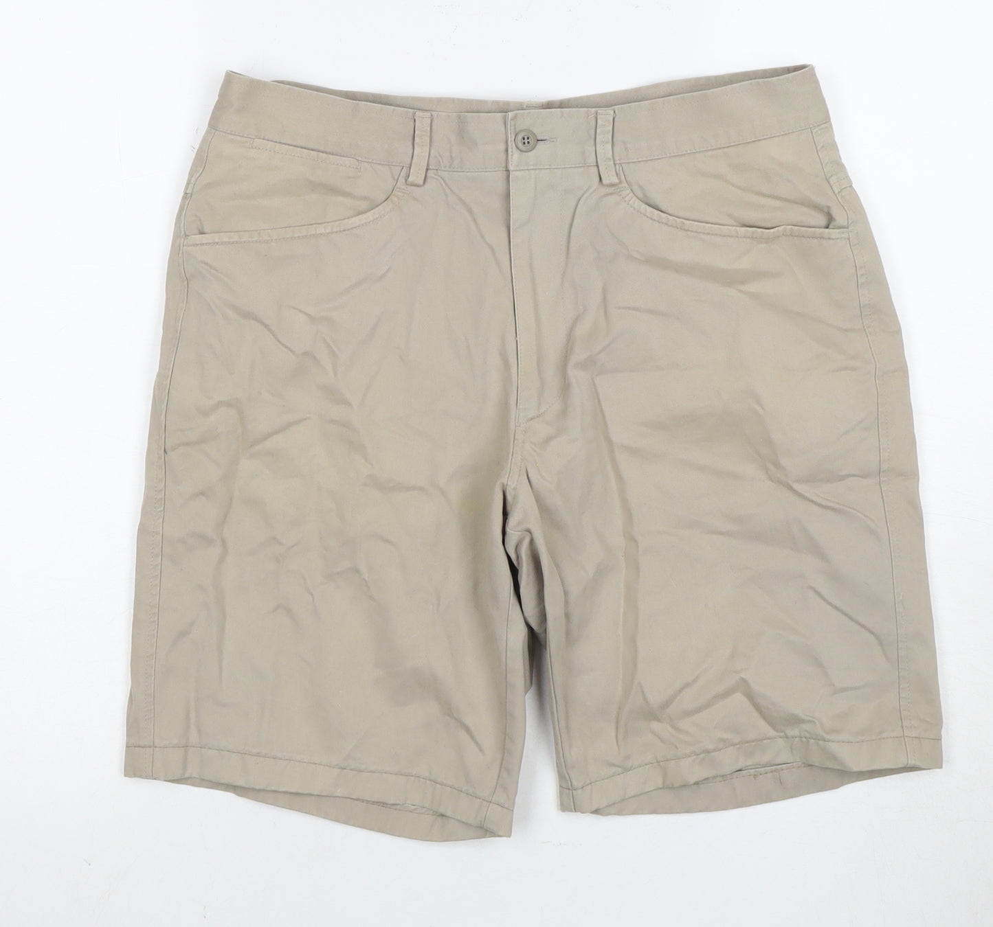 Next Men's Beige Chino Shorts - Size 34 Casual
