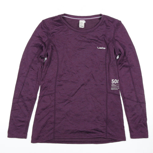 Decathlon Women's Purple Long Sleeve Ski Top