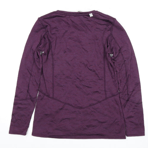 Decathlon Women's Purple Long Sleeve Ski Top