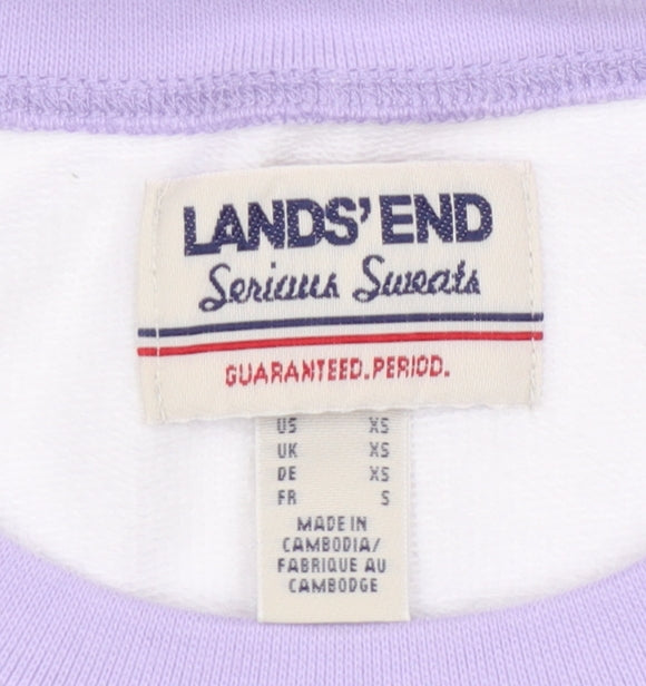 Lands' End Women's Multicoloured XS Pullover Sweatshirt