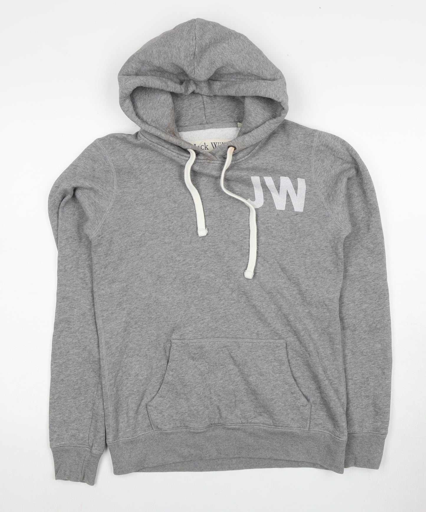 Jack Wills Grey Hoodie Unisex Size 10 Pullover Casual