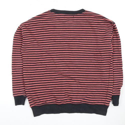 Pull&Bear Unisex Striped Pullover Sweatshirt S