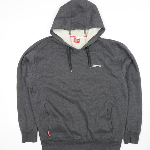 Slazenger Men's Grey Pullover Hoodie Medium