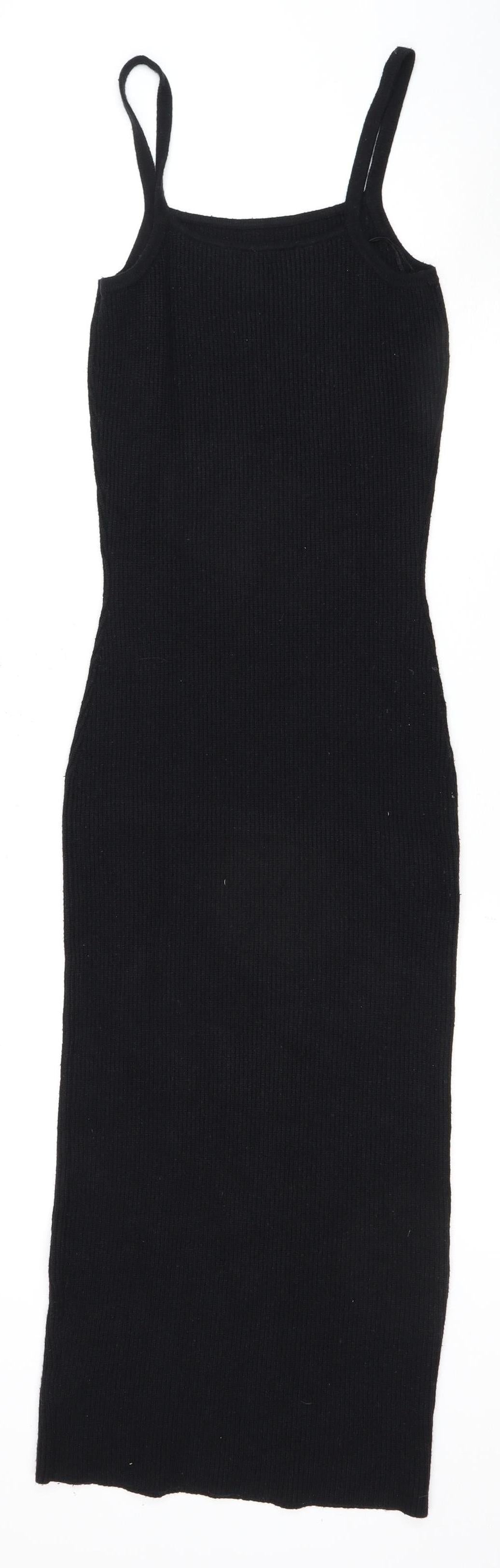 River Island Women's Black Bodycon Dress, Size 12