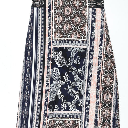 Wallis Women's Multicoloured Maxi Dress Size 10