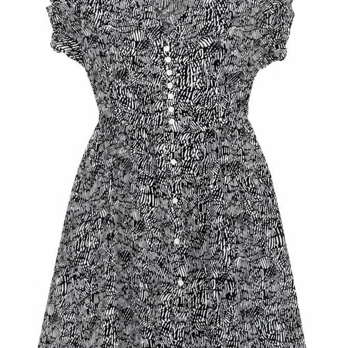 Belcci Women's Black Animal Print Dress