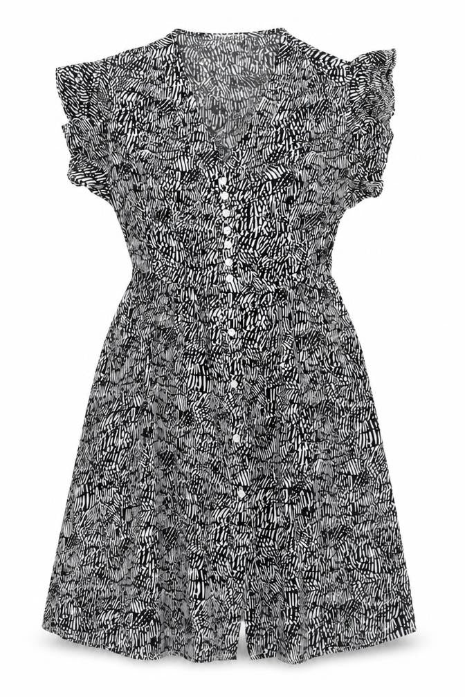Belcci Women's Black Animal Print Dress