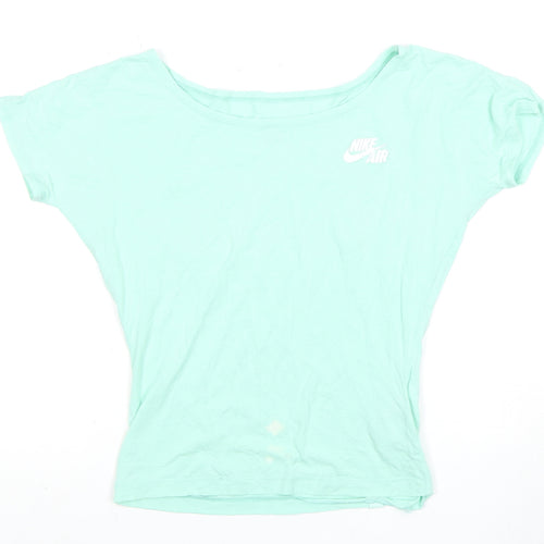 Nike Women's Green 2XS T-Shirt Casual Short Sleeve