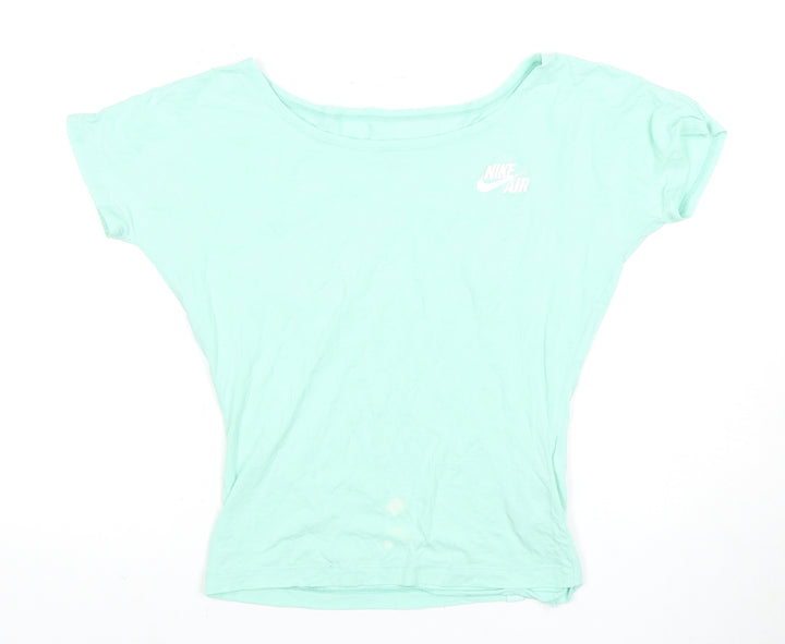 Nike Women's Green 2XS T-Shirt Casual Short Sleeve