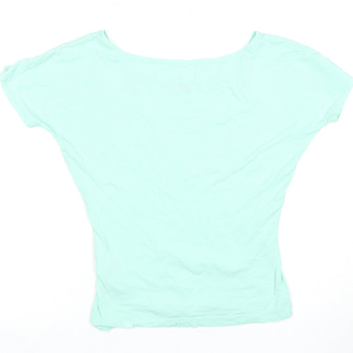 Nike Women's Green 2XS T-Shirt Casual Short Sleeve