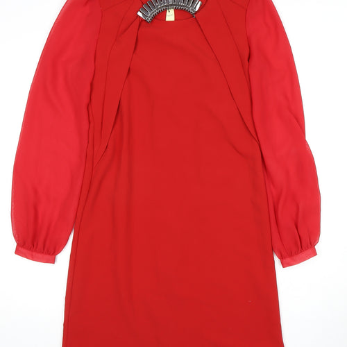 Next Women's Red Shift Dress Size 8