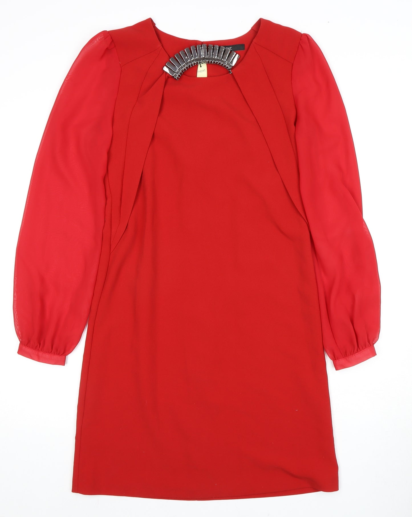 Next Women's Red Shift Dress Size 8