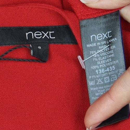 Next Women's Red Shift Dress Size 8