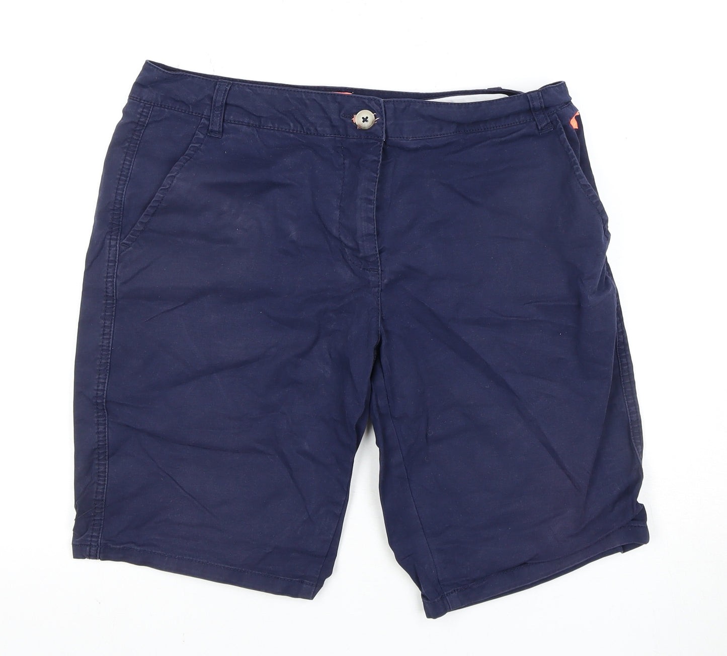 Joules Women's Navy Cotton Chino Shorts, UK 12