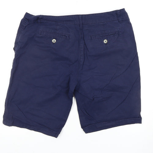 Joules Women's Navy Cotton Chino Shorts, UK 12