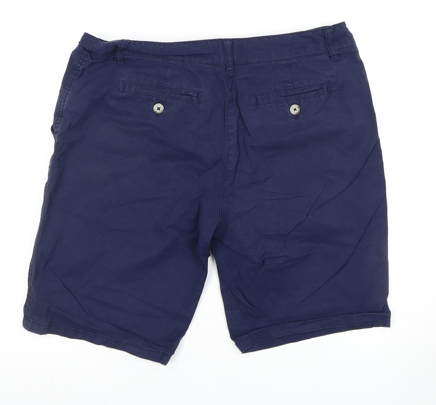 Joules Women's Navy Cotton Chino Shorts, UK 12