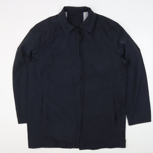 Baumler Men's Blue Polyester Overcoat Size 52
