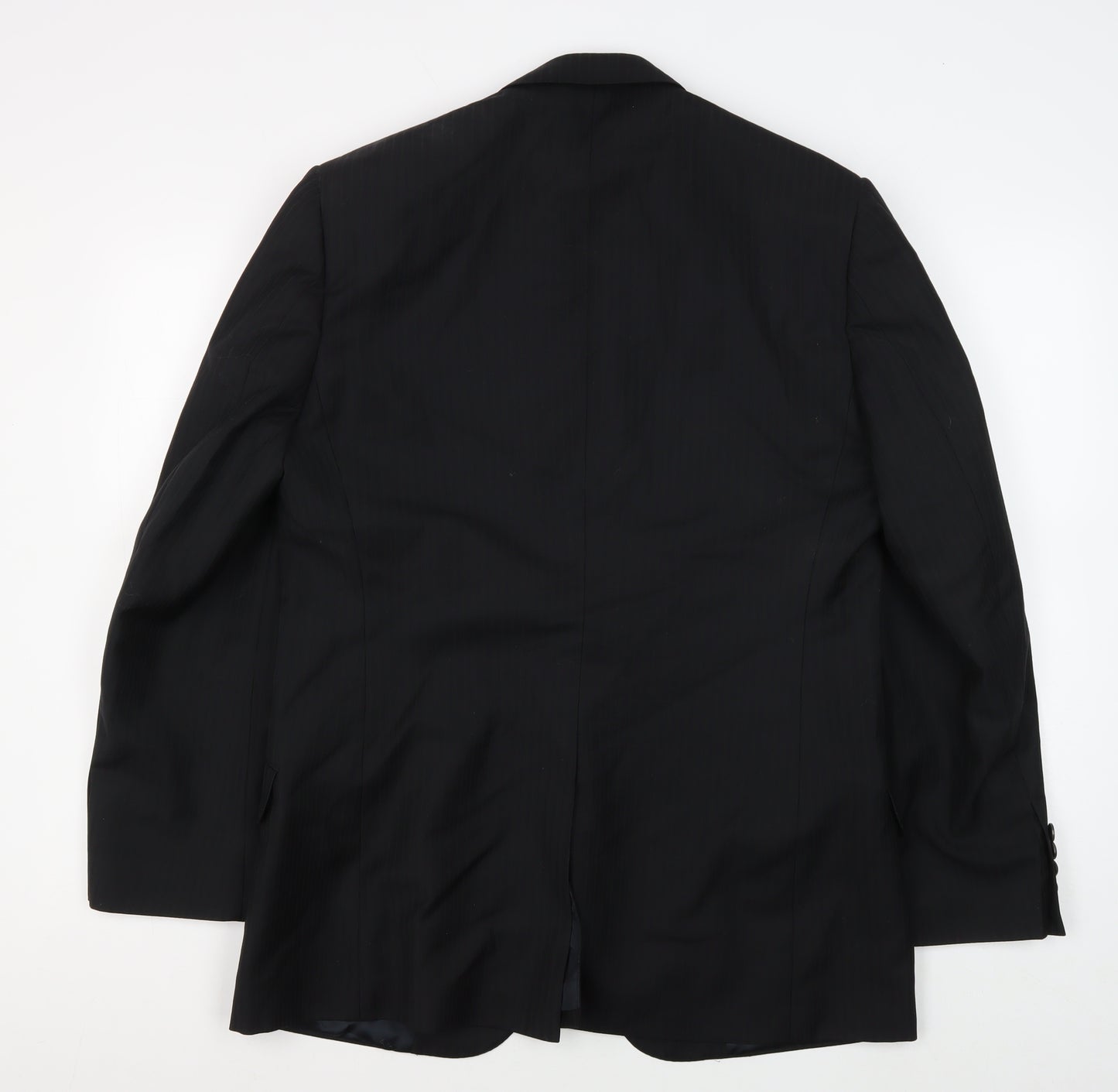 Jaeger Men's Black 40S Blazer, Formal Single-Breasted