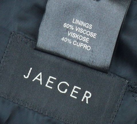 Jaeger Men's Black 40S Blazer, Formal Single-Breasted