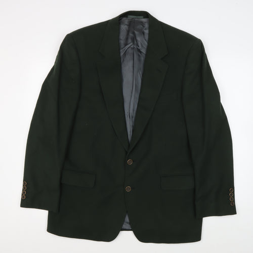 Austin Reed Men's Green Wool Cashmere Blazer 40R
