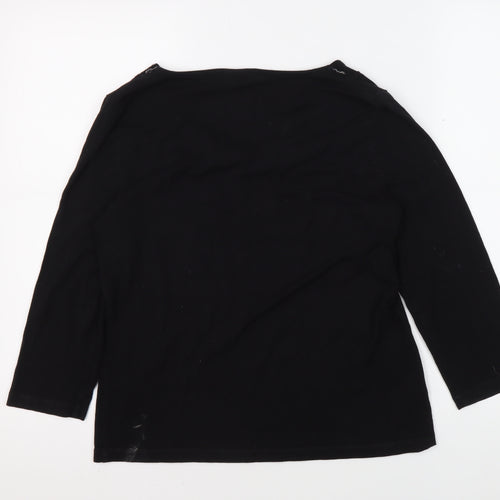 Viyella Women's Black 3/4 Sleeve T-Shirt M