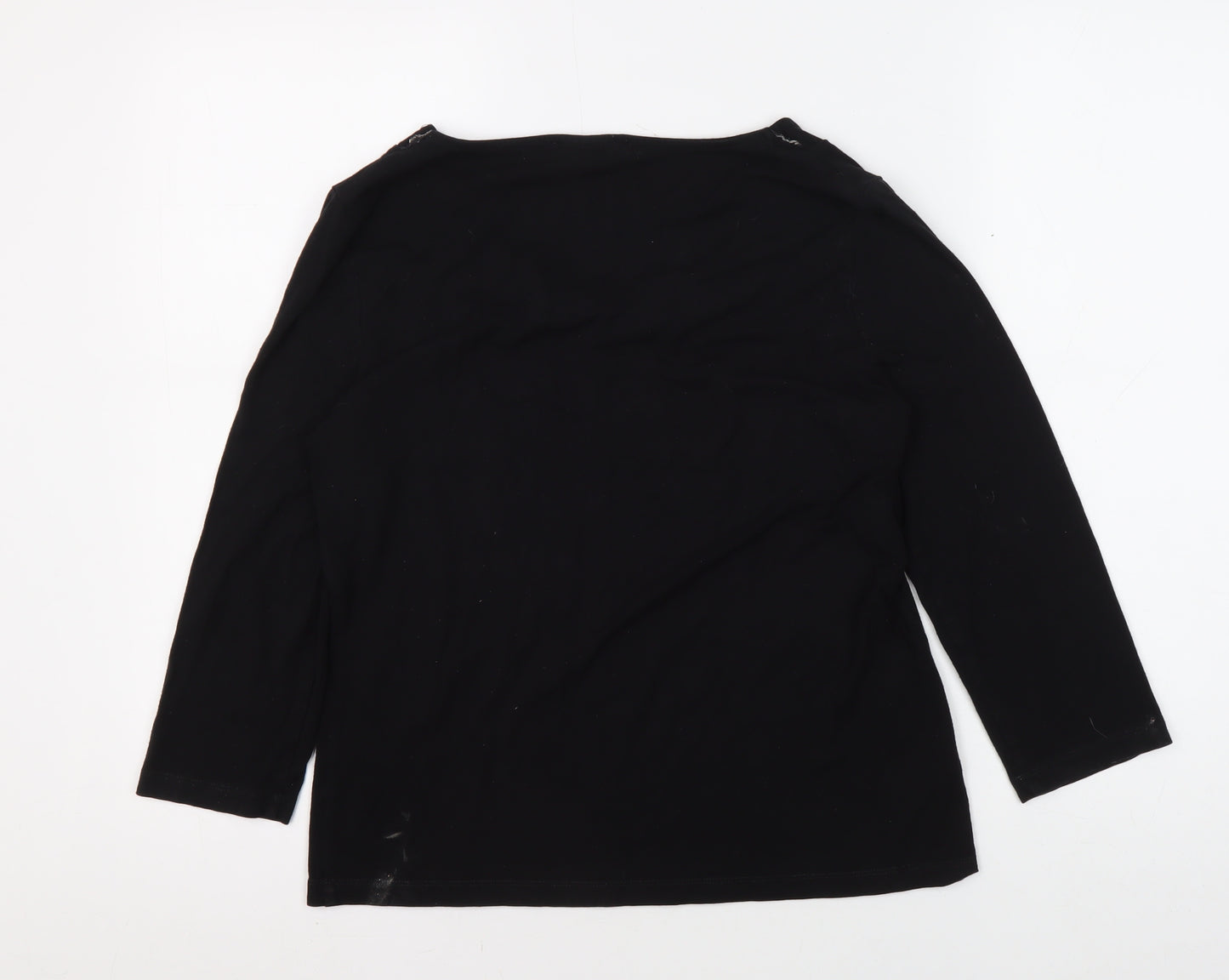 Viyella Women's Black 3/4 Sleeve T-Shirt M